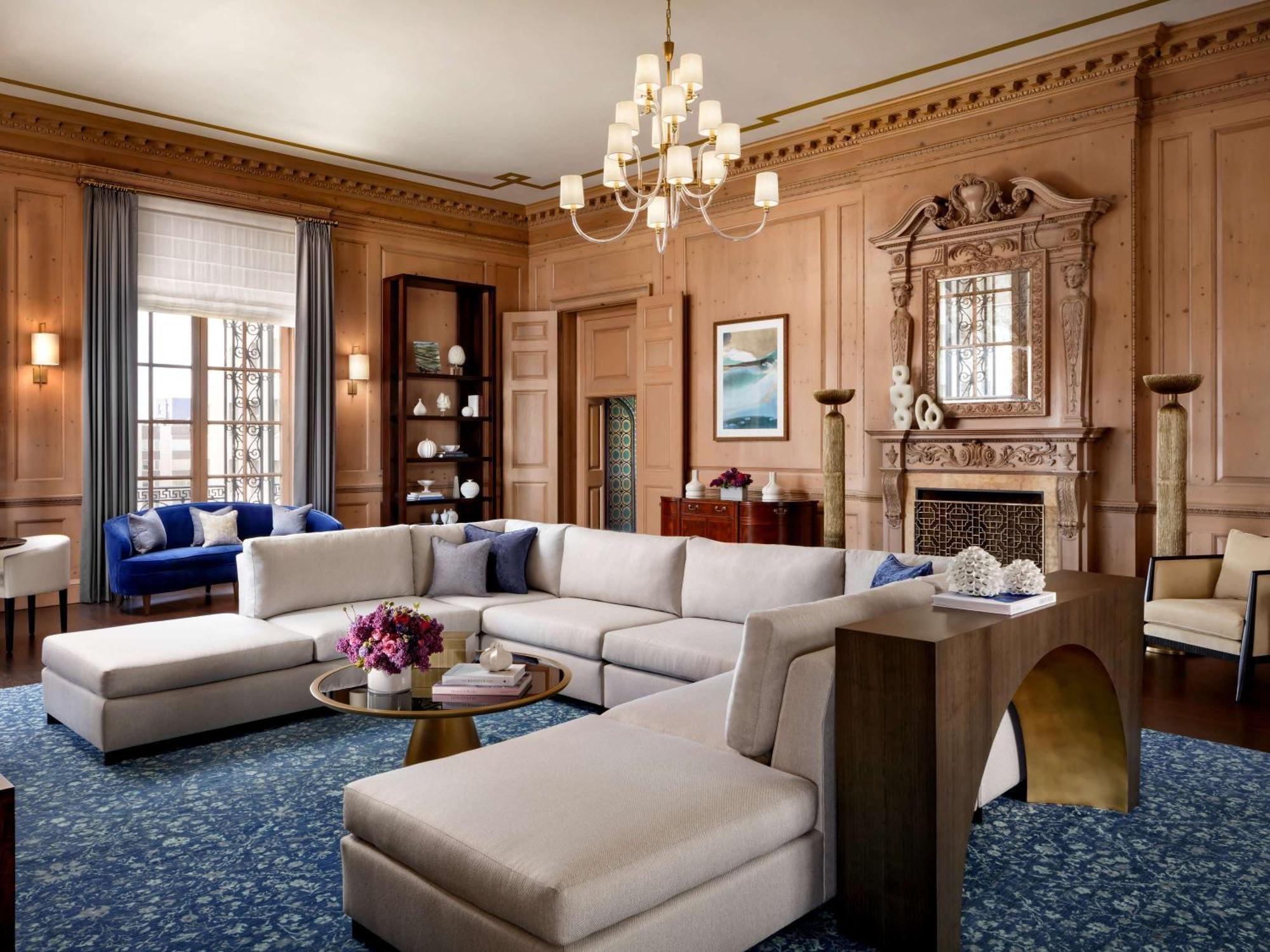 Fairmont San Francisco Hotel Екстериор снимка The living room of the suite